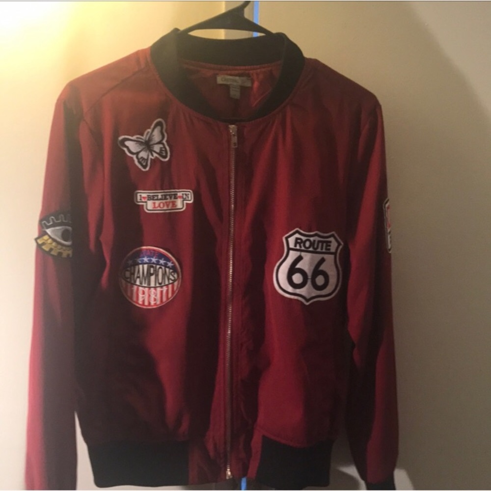 Burgundy jacket